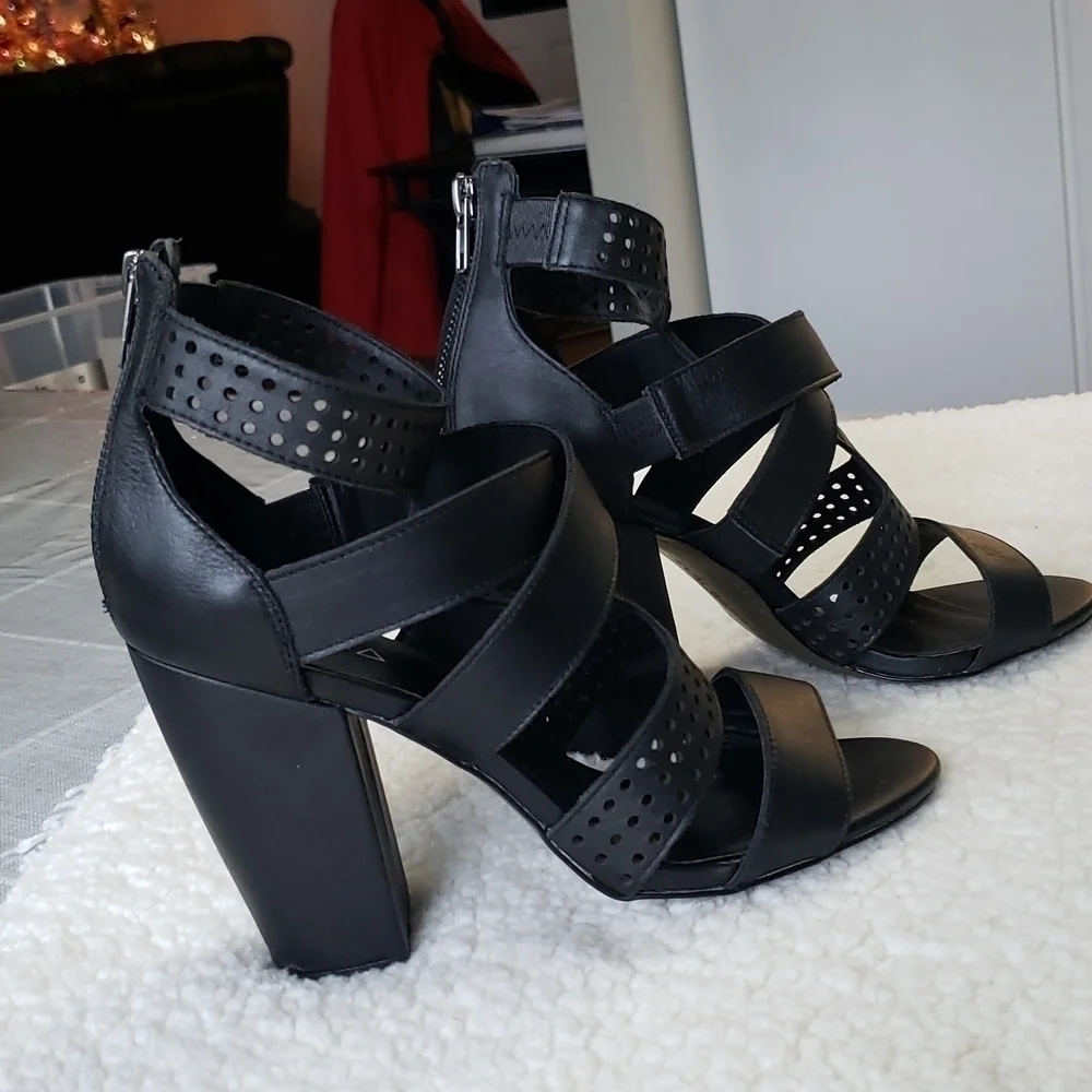 KDB Kelsi Dagger Brooklyn Ballard High Heel Sandal, Color Black, Size 9